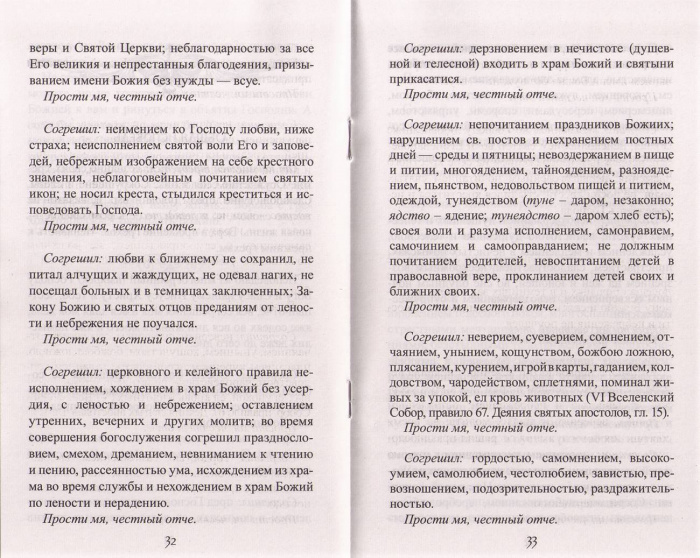 Чин исповеди (Синт.) (уценка)